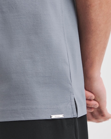 Folio Mercerised SupimaTrophy Neck Polo- Powder Blue