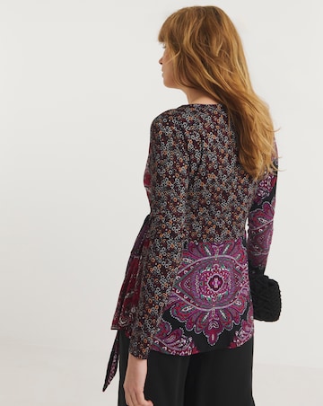 Joe Browns Mixed Print Paisley Boho Wrap Top
