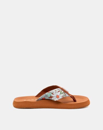 Rocket Dog Brown Adios Printed Toe Post Sandals