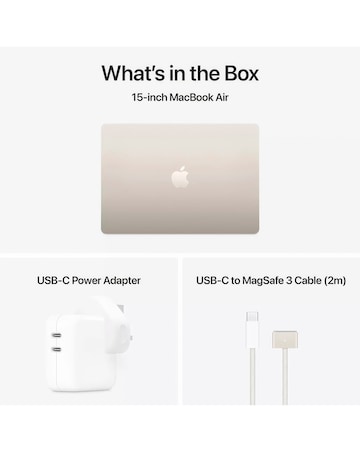 Apple MacBook Air (M4, 2025) 15in 10-Core CPU 10-Core GPU 16GB 256GB - Starlight