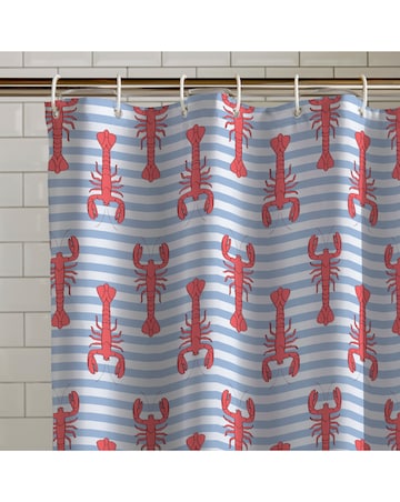 Catherine Lansfield Lobster Shower Curtain