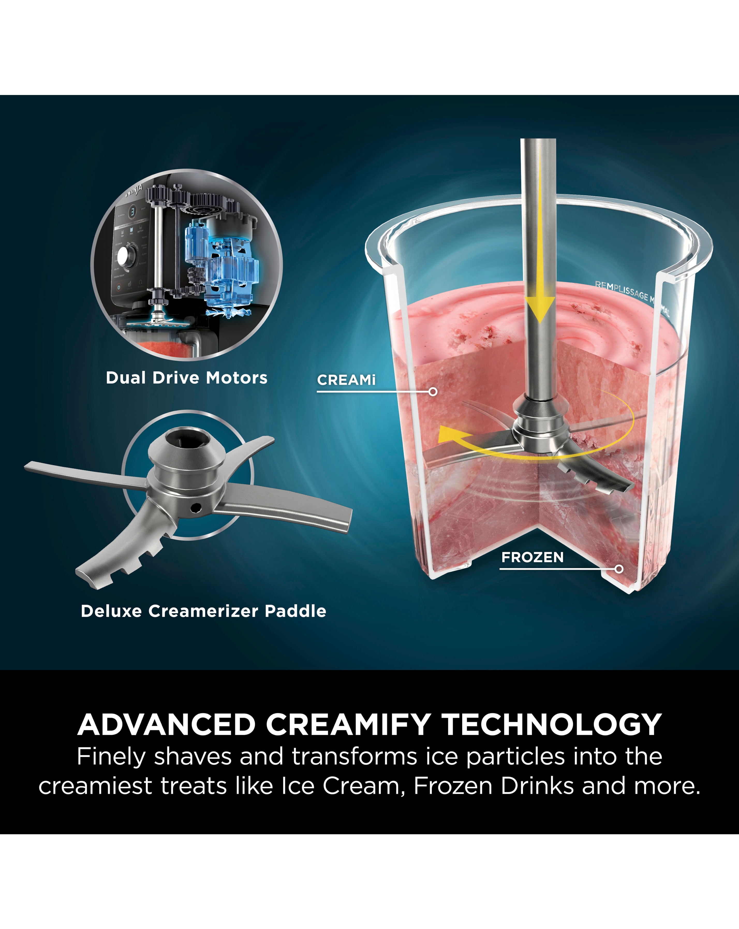 Ninja Creami NC501UK Deluxe Ice Cream and Frozen Dessert Maker
