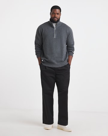 Jack & Jones Norrebro 1/4 Zip Jumper - Grey