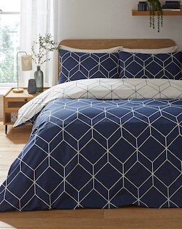Oberon Navy Duvet Set