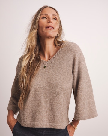 Anthology V Neck Half Sleeve Jumper