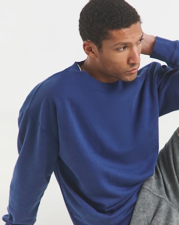Relaxed Fit Garment Dyed Crew Sweat