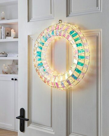Light Up 45cm Wreath - Indoor Outdoor Use
