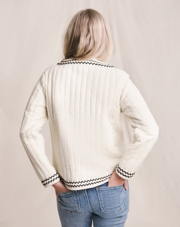 Julipa Pure Cotton Textured Embroidered Jacket