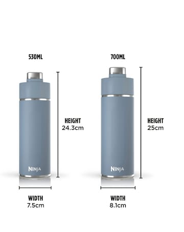 Ninja Thirsti Carbonated 20oz Bottle with Carbonation Lid in Blue