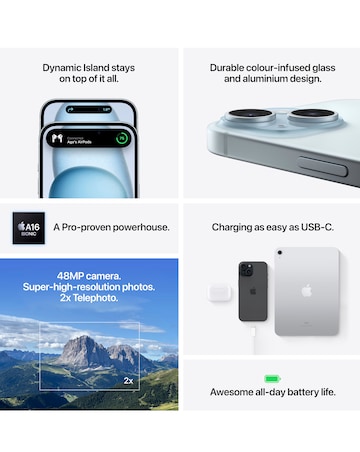 Apple iPhone 15 Plus 256GB - Black