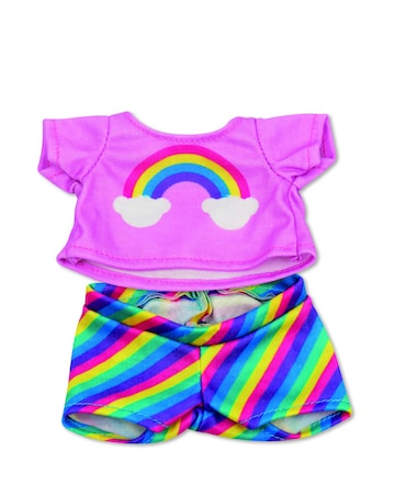 Toy Build-a-Bear Workshop Furtastic Bear and Outfit Pack - Rainbow