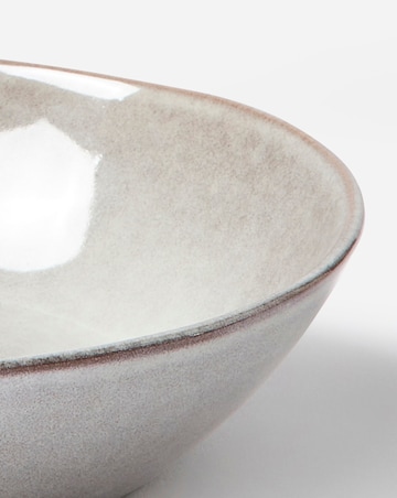 Reactive Glaze Set of 4 Pasta Bowls Grey