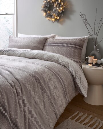 Fairisle Fleece Duvet Set