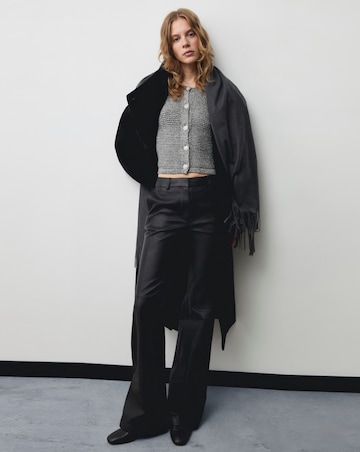 Mango Chunky Knit Jacket With Buttons