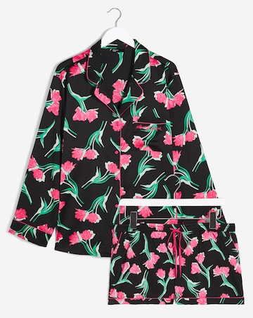 Nobodys Child Satin Revere Long Sleeve PJ Set