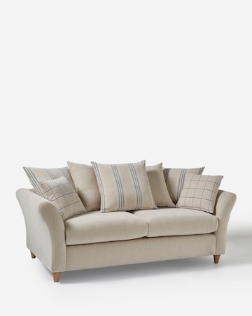 Clover Fabric Scatterback 3 Seater Sofa