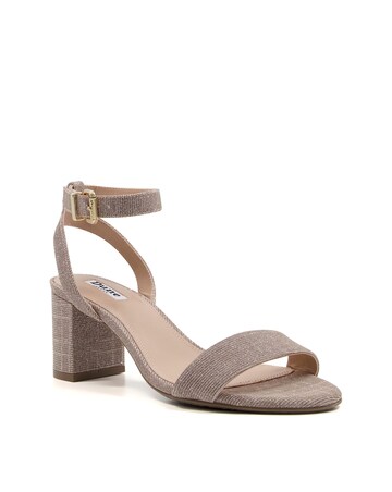 Dune Meye Block Heel Sandals Standard D Fit