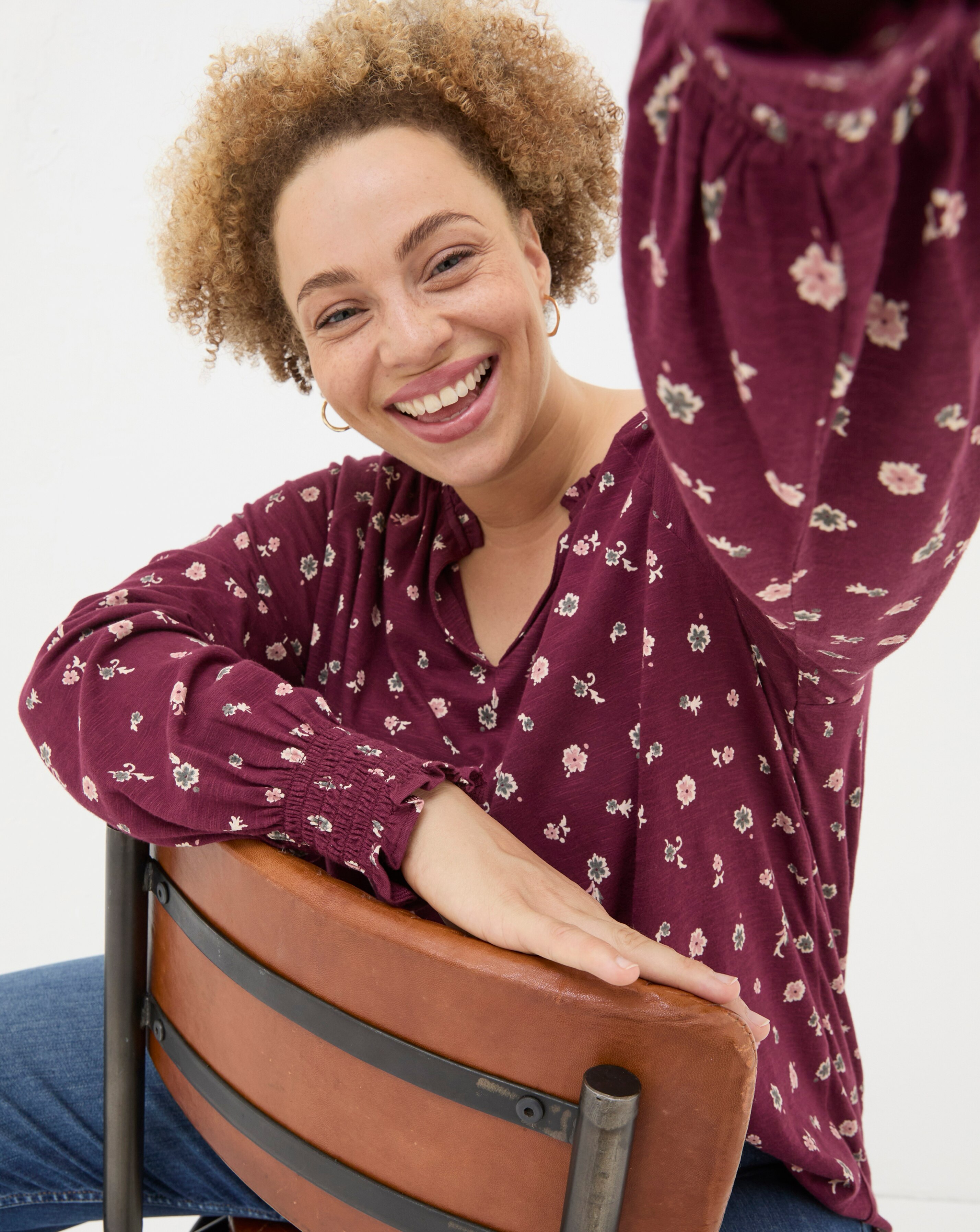 FatFace Florence Wild Paisley Top | JD Williams