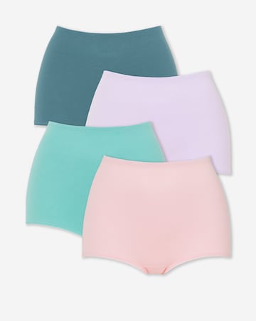 Pretty Secrets (4 Pack) Cotton Comfort Short Knickers
