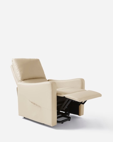 Lincoln Faux Leather Electric Recliner Armchair