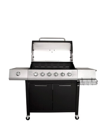 Charles Bentley 6 Burner Gas BBQ with Side Burner