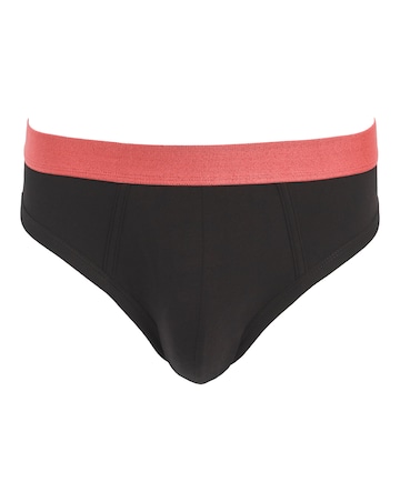 5 Pack Contrast Waistband Briefs