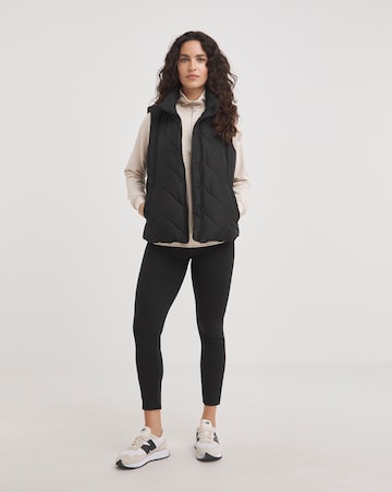 Black Padded Puffer Gilet