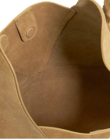 Dune Dearest Real Suede Tote Bag