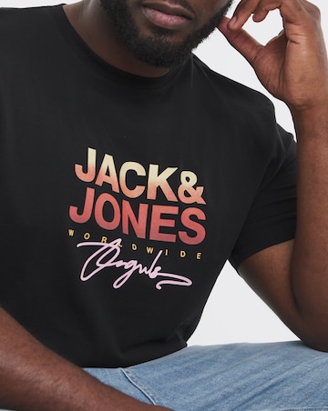Jack & Jones Canggu Logo T-Shirt - Black