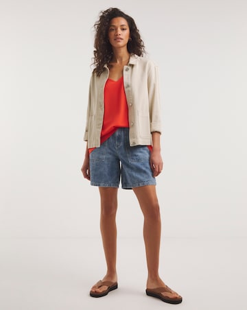 Red Print Strappy Cami