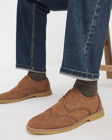 Casual Flex Brogue Wide Fit