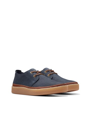 Clarks Clarkwood Low Shoe - Navy Nubuck
