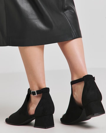 Helena Low Block Heel Shoe Boot - Extra Wide Fit (EEE)