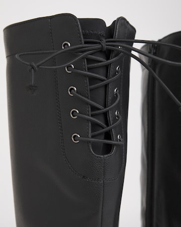 Rome Lace Up Back Riding Boots - Wide Fit (E) & Curvy Calf