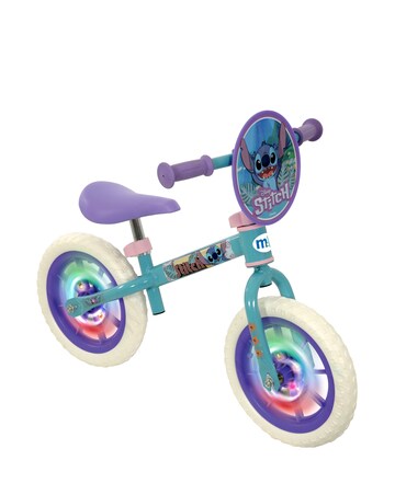 Disney Stitch 12 Inch Balance Bike with Light Up Wheels