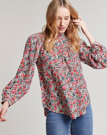 Joules Pop Over Voile Blouse