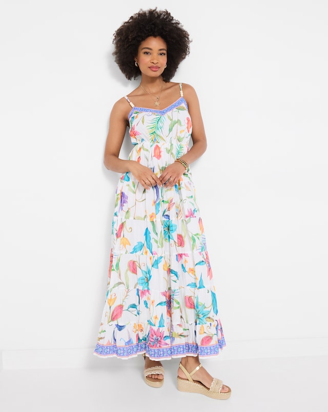 Joe Browns Beautiful Border Floral Petite Maxi Dress