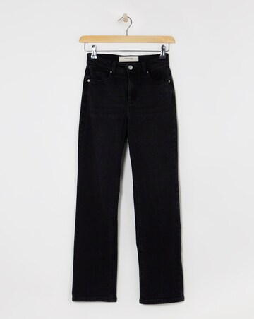 Washed Black Magisculpt Straight Leg Jeans