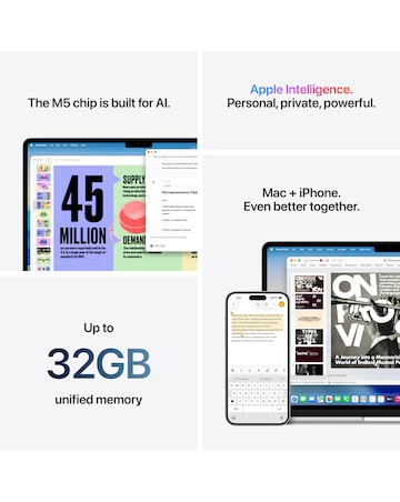 Apple MacBook Air (M5, 2026) 13in 10-core CPU 8-core GPU 16GB 512GB - Sky Blue