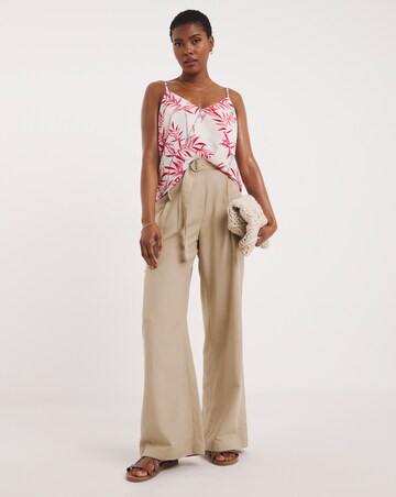 Tropical Print Strappy Cami