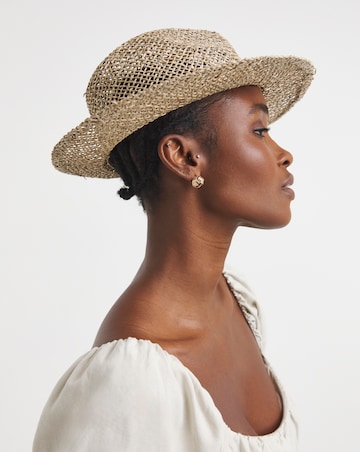 Gold Chain Trim Sun Hat