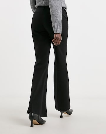 Black Tailored Bootcut Trousers with stretch