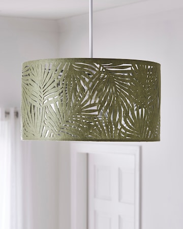 Textured Leaf Pattern Pendant Shade 40cm
