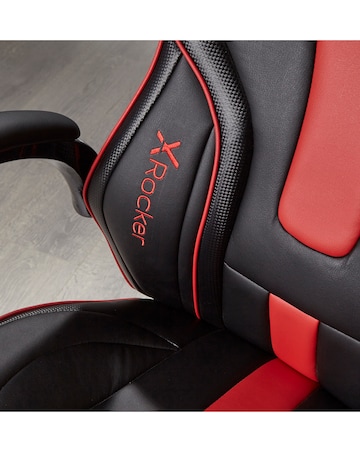 X Rocker Maverick Ergonomic PC Office Gaming Chair - Black / Red