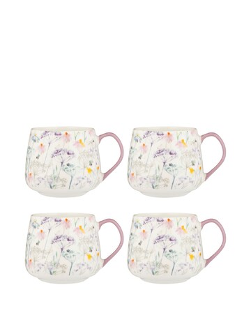Price & Kensington Set of 4 Daisy Mugs