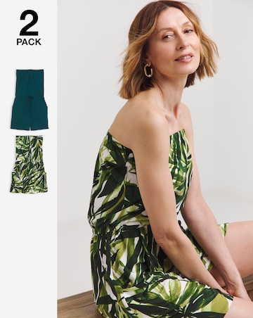 2 Pack Bandeau Playsuit