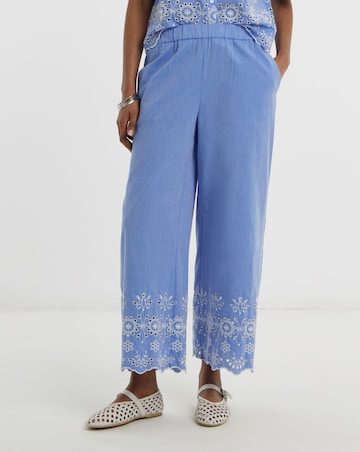 JdY Marina Embroidered Ankle Trouser