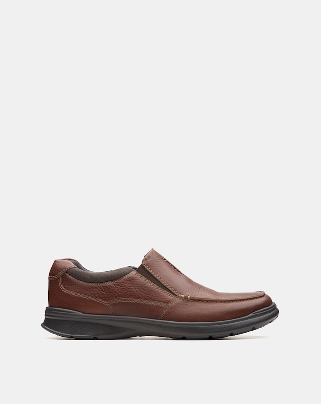 Clarks Cotrell Free Shoes - Wide Fit, Tobacco