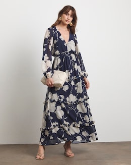 Joanna Hope Romantic Ruffle Dress