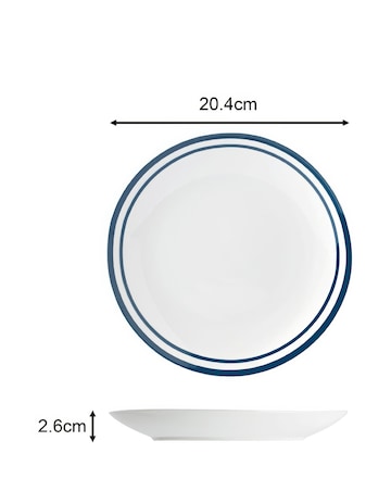 Waterside Blue Bistro 80 Piece Dinner Set